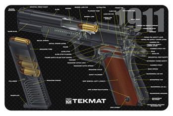Tekmat 117818 TekMat TEKR171911CA Original Cleaning Mat  1911 3D Cutaway 11" x 17"
