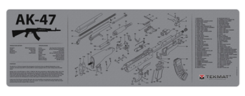 Tekmat 117935 TekMat TEKR36AK47GY AK-47 Cleaning Mat Black/Gray Rubber 36" Long AK-47 Parts Di
