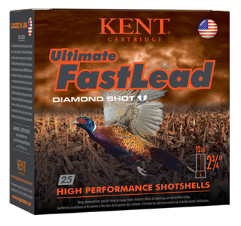 117955 Kent Cartridge K122UFL404 Ultimate Fast Lead 12 Gauge 2.75" 1 3/8 oz 4 Shot 25 B