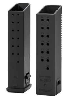Kriss Usa 811607032314 Kriss USA KVAMX2K45BL00 Mag-Ex2 Extension Kit made of Polymer with Black Finish