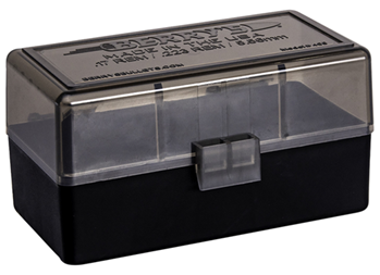 Berrys Manufact 118357 Berrys 29682 405 Ammo Box 223 Rem,5.56x45mm NATO 50rd Smoke Lid w/Black Bottom