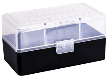 Berrys Manufact 118358 Berrys 79462 405 Ammo Box 223 Rem,5.56x45mm NATO 50rd Clear Lid w/Black Bottom