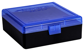 Berrys Manufact 118366 Berrys 95182 003 Ammo Box 38 Special,357 Mag 100rd Blue Lid w/Black Bottom