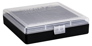 Berrys Manufact 118369 Berrys 16678 008 Ammo Box 40 S&W,45 ACP 100rd Clear Lid w/Black Bottom
