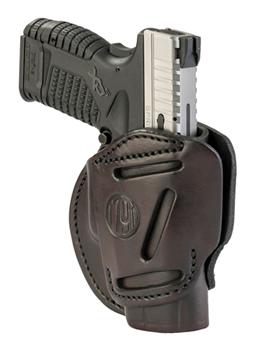 1791 Gun Leathr 118454 1791 Gunleather 3WH4SBRA 3-Way Concealment Holster OWB Signature Brown Leather F