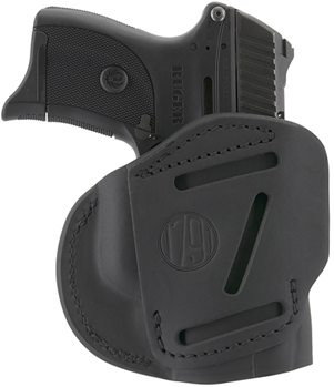 1791 Gun Leathr 118459 1791 Gunleather 4WH4SBLL 4 Way  Stealth Black Leather IWB/OWB CZ 75/Glock 26-30,