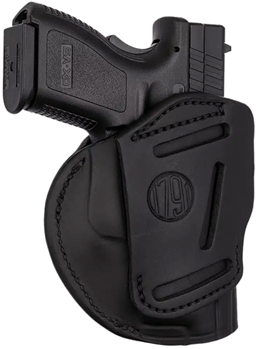 1791 Gun Leathr 118460 1791 Gunleather 4WH5SBLL 4-Way Concealment Holster Size 05 IWB/OWB Style made of