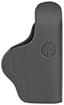 1791 Gun Leathr 118465 1791 Gunleather SCH4NSBL SCH Night Sky Black Leather IWB Glock 17/S&W Shield/Spr