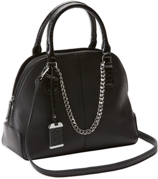 Bulldog Cases 118526 Bulldog BDP021 Satchel Purse w/Holster Black Leather Most Sm Pistols & Revolvers
