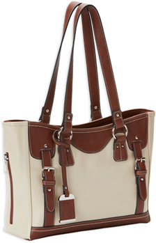 Bulldog Cases 118528 BDP-052 BULLDOG MEDIUM TOTE PURSE SAND/STONE