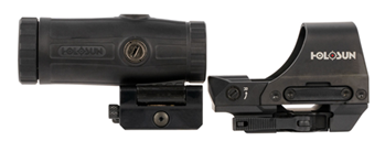 Holosun Technol 118788 Holosun HS510C/HM3X HS510C/HM3X Combo 1x 2 MOA Dot 65 MOA Ring/Red Dot Black w/C
