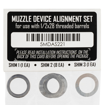 Rugged Gear 118943 Rugged Suppressor SA001 Shim Kit  for 1/2"-28 tpi