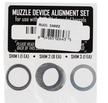 Rugged Gear 118944 Rugged Suppressor SA002 Shim Kit  for 5/8"-24 tpi
