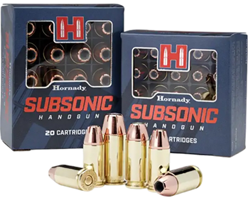 Hornady Mfg Co 119060 Hornady Subsonic 40 S&W 180 gr XTP Hollow Point 20 Bx/ 10 Cs