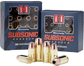 Hornady Mfg Co 119061 Hornady Subsonic 45 ACP 230 gr XTP Subsonic 20 Bx/ 10 Cs