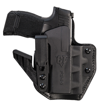 Comp-tac Victor 119364 Comp-Tac C852SS263RBKN eV2 Max Black Kydex Holster w/Leather Backing IWB Sig Sau