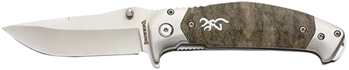 119617 Browning 3220355 Tactical Hunter  3.25" Folding Modified Drop Point Plain 9Cr14M