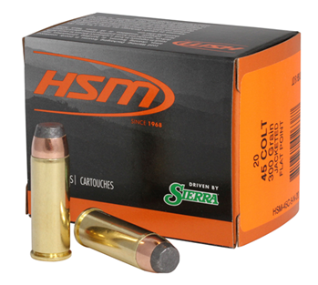 Hsm/hunting Sha 119653 HSM 45C9N20 Pro Pistol  45 Colt (LC) 300 gr Jacketed Soft Point 20 Bx/ 20 Cs
