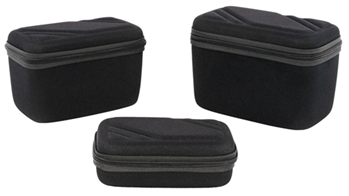 Us Peacekeeper 119755 US PeaceKeeper P25020 Gear/Ammo Case  Black EVA Denier Nylon (Set of 3) 8" W x 4