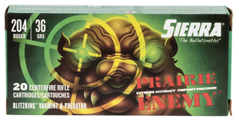Sierra Bullets 119946 A1036--11 SIERRA PRAIR 204RUG 36GR BLTZ 20/200