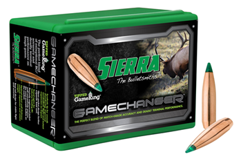 Sierra Bullets 119962 Sierra 4625 Tipped GameKing  308 Win 125 gr Tipped GameKing 100 Per Box