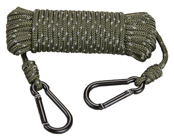 120007 Hunters Specialties 00775 Reflective Rope  Olive Drab 30' Long