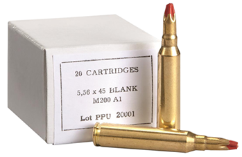 Tr&z Usa Tradin 120057 PPU PPB556A1 Blank Ammo  5.56x45mm NATO 20 Bx/ 100 Cs