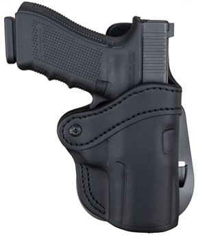 1791 Gun Leathr 120173 1791 Gunleather ORPDH24SSBLR BH2.4S Optic Ready Paddle Holster Size 2.4S OWB Ope