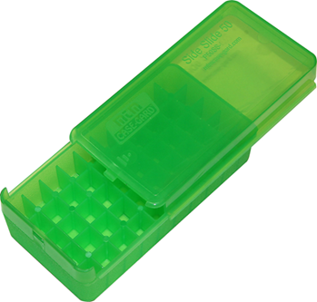 Mtm Molded Prod 120244 MTM Case-Gard P50SS-45-16 Side-Slide Ammo Box Pistol Multi-Caliber Handgun Clear
