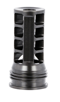 OSS OSS1598 Huxwrx 1598 QD 338 Muzzle Brake Black with 3/4"-24 tpi Threads &  2.30" OAL for