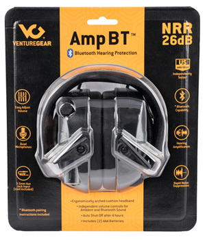 120489 Pyramex VGPME30BT Venture Gear AMP Muff with Bluetooth 26 dB Over the Head Black