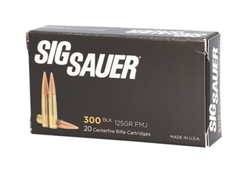 120533 Sig Sauer E300B120 Elite Performance  300 Blackout 125 gr Full Metal Jacket (FMJ