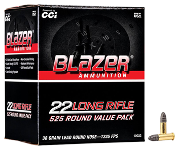 Cci/speer 120677 CCI 10022 Blazer  22 LR 38 gr Hollow Point (HP) 525 Bx/ 10 Cs
