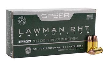 Cci/speer 120685 Speer Ammo 53365 Lawman RHT 9mm Luger 100 gr Frangible 50 Bx/ 20 Cs