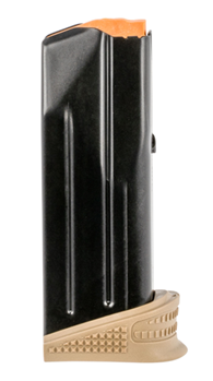 120976 FN 20100376 509C  9mm Luger 12rd Black w/Flat Dark Earth Base Steel Extended