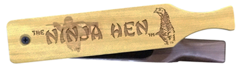 Woodhaven Custo 121574 Woodhaven WH088 Ninja Hen  Box Call Attracts Turkeys Natural Walnut