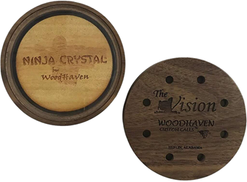 Woodhaven Custo 121586 Woodhaven WH087 Ninja  Friction Call Attracts Turkeys Natural Crystal/Wood