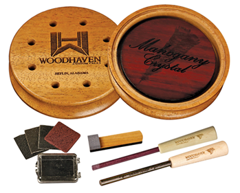 Woodhaven Custo 121588 Woodhaven WH355 Mahogany Crystal  Friction Call Attracts Turkeys Natural Glass/W