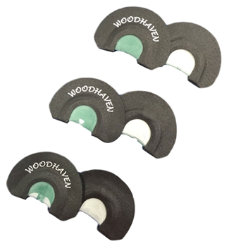 Woodhaven Custo 121610 Woodhaven WH091 Ninja  Diaphragm Call Triple Reed Attracts Turkeys Black 3 Per P