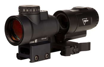 121656 Trijicon 2200057 MRO HD 2.0 with 3x Magnifier 1x 25mm 2 MOA Illuminated 68 MOA R