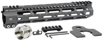 121669 Midwest Industries MIULW105 Ultralight  M-Lok Handguard AR-15 Black Hardcoat Ano