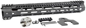 121671 Midwest Industries MIULW14 Ultralight  AR-15 Black Hardcoat Anodized Aluminum/Po