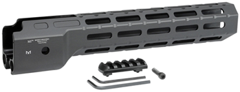 121674 Midwest Industries MICRPC9 Combat  Ruger PC9 M-Lok Handguard Black Hardcoat Anod
