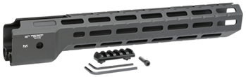 121677 Midwest Industries MICRPC9X Combat  Ruger PC9 M-Lok Handguard Black Hardcoat Ano
