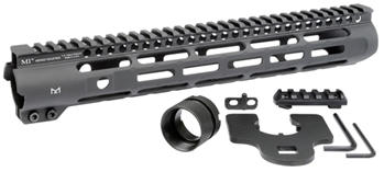 121681 Midwest Industries MISLH12625 Slimline  AR-15 Black Hardcoat Anodized Aluminum/P
