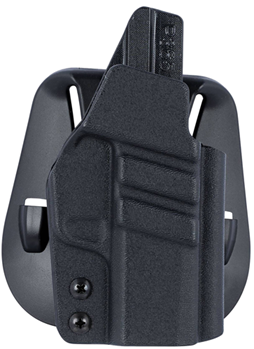 1791 Gun Leathr 121766 1791 Gunleather TACPDHOWBP365BLKR Tactical Kydex Paddle Holster OWB Style with B