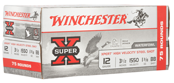 Winchester Ammu 121843 Winchester Ammo WEX12LBBVP Super X Xpert Steel High Velocity 12 Gauge 3.5" 1 3/8
