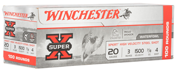 Winchester Ammu 121849 Winchester Ammo WEX2034VP Super X Xpert High Velocity 20 Gauge 3.5" 7/8 oz 4 Sho