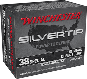 Winchester Ammu 121886 Winchester Ammo W38ST Super-X  38 Special 110 gr Silvertip Hollow Point 20 Bx/ 1