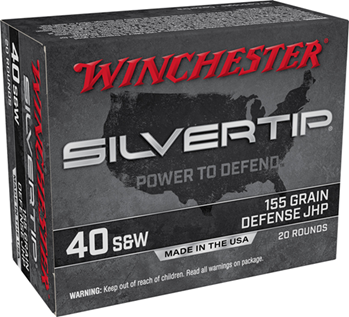 Winchester Ammu 121890 Winchester Ammo W40SWST Super-X  40 S&W 155 gr Silvertip Hollow Point 20 Bx/ 10